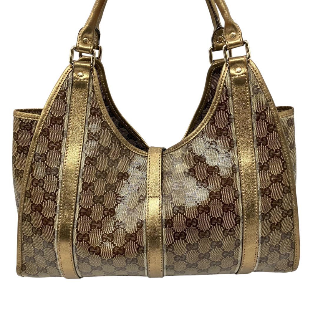 2100 GUCCI GG crystal tote bag Jackie gold 065 | eBay