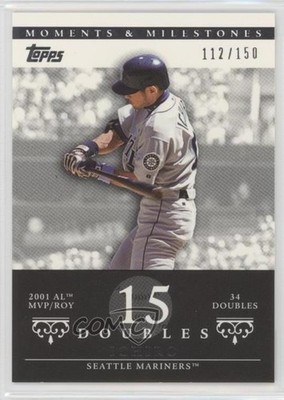2007 Moments & Milestones Ichiro Suzuki (2001 AL MVP/ROY 34 Doubles) #7 HOF 1v1