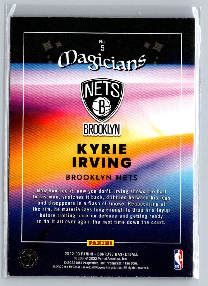 2022-23 Donruss #5 Kyrie Irving Magicians - Image 2 of 2