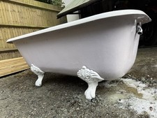 Victorian Cast Iron roll top Bath & Sink With Taps