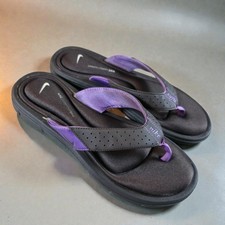 Nike Comfort Footbed Sandals Womens 8 Purple ...