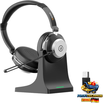 kabelloses headset mit mikrofon 882bt wireless usb bluetooth 50 stunden batterie