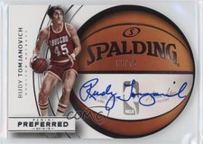 2014 Panini Preferred Roundball Die-Cut 66/75 Rudy Tomjanovich #72 Auto HOF pu3