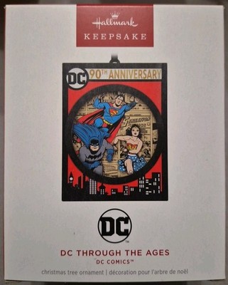 2025 Hallmark Ornament - DC THROUGH THE AGES - DC Comics 90th Anniversary - NIB