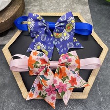 2 PC Bowtie Collar Bow Floral Bowknot Small Medium Dog Cat Pet New Free Ship 35