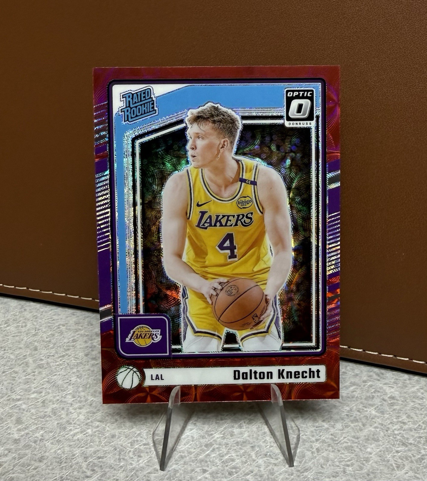 Dalton Knecht 2024-25 Donruss Optic - Rated Rookie Red International RC #256