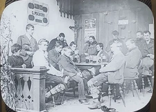 The Angelus, c1900 Oberammergau, Germany, Magic Lantern Glass Slide