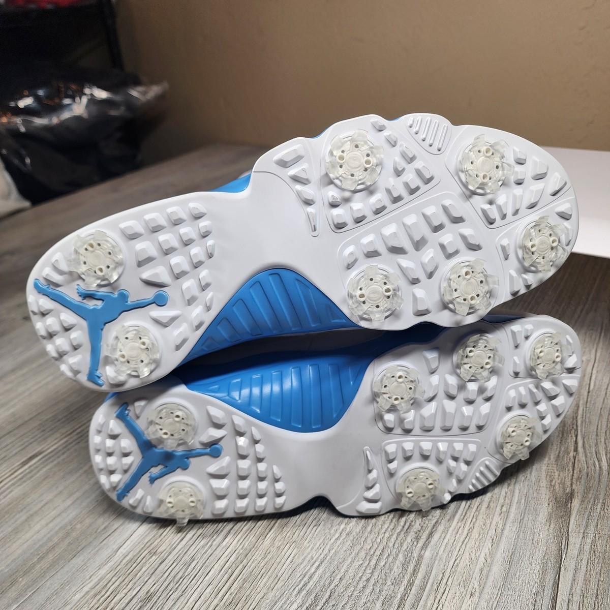 Nike Air Jordan 9 Low Golf UNC White/Carolina Blue Mens Size 10