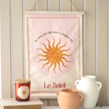 Quadro da appendere a parete Golden Hour Range tela cotone motivazionale Le Soleil Sun