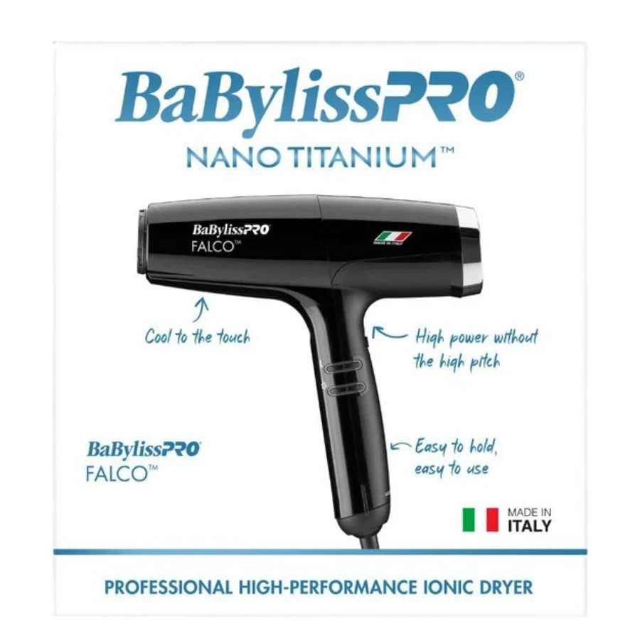 BNT8550B SECADOR DE PELO IÓNICO PROFESIONAL FALCO BABYLISS PRO NANO TITANIO Foto 2 de 4