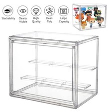 2-Tier Acrylic Display Case Dustproof Showcase Hobby Display Case for Figures UK