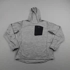 Outdoor Research Hoodie Mens XL Gray Vigor Grid Fleece Pullover Sweatshirt