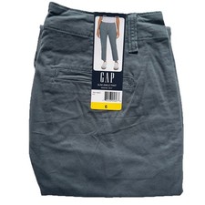 GAP Women  s Slim Ankle Pant Stretch Cotton Twill Blue US 6 NWT