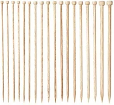 Knit Picks Sunstruck Wood Straight Knitting Needle Set – US 4-11, 10"