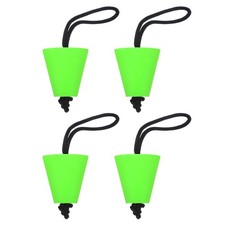 4Pcs Universal Kayak Scupper Plug Kit 3/4" to 1.5" Scupper Holes Green
