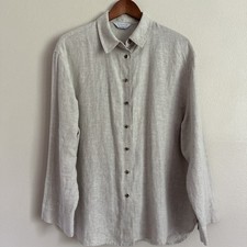 The Primark Edit Linen Button Down Shirt Oatm...