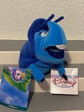 Disney Store Parks A Bug's Life - DIM RHINO BEETLE - 8" Bean Bag Plush NEW 