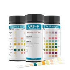 URS 9-in-1 Urine Test Strips - UTI, Protein, Leukocytes, Nitrite - 100 Strips