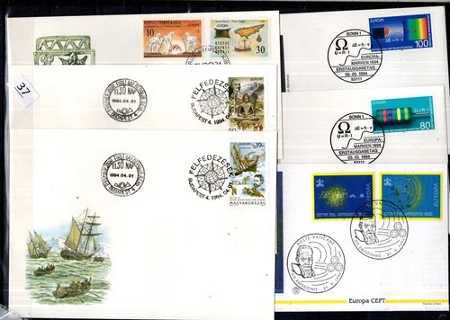 / HUNGARY, GERMANY, VATICAN, CYPRUS 1994 - 6 FDC - SPACE, SHIPS