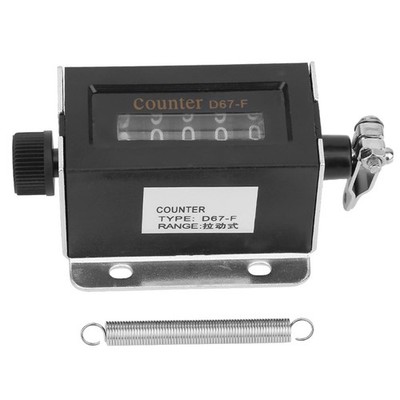 D67F Mechanical Counter 5 Digit Stroke Tally Resettable Machine Counting