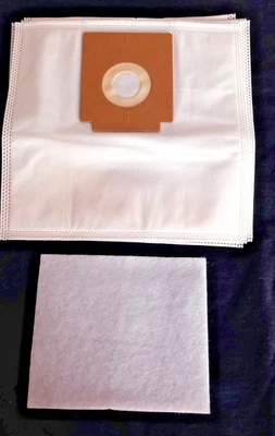 AIRFLOW VACUUM CLEANER BAGS X5 FOR ZANUSSI COMPACT 1300W MODEL ZAN3002EL +FILTER - Image 1 of 3