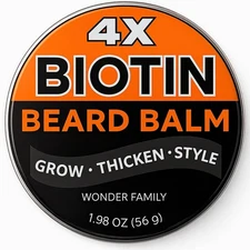 Biotin Beard Balm for Men Care – Moustache & Beard Hair Growth, Shaper, Straig