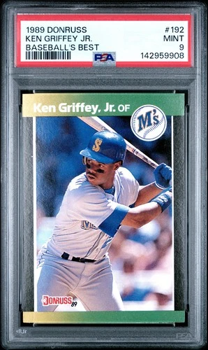 1989 DONRUSS BASEBALL'S BEST #192 KEN GRIFFEY JR. - PSA 9