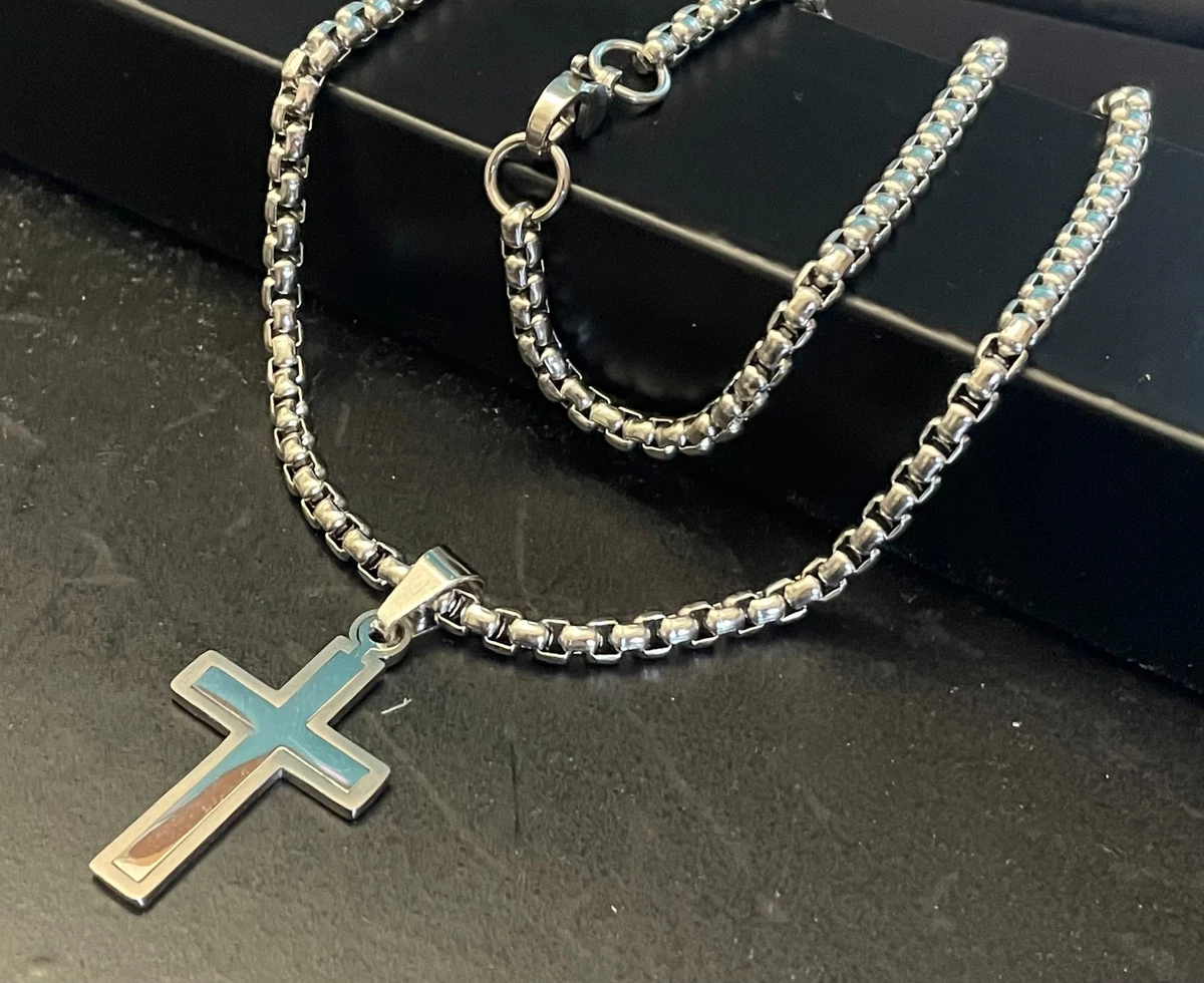 MILAKOO Rosario perline collana cattolica per donne uomini perla croce