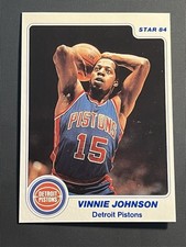 1983-84 Star Basketball #89 Vinnie Johnson Detroit Pistons MT
