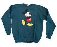 Vintage Disney Mickey Mouse Sweatshirt Sweater Crewneck Adult Large 80s 90s