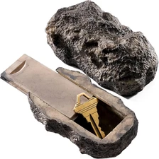 Rampro Hide-A-Spare-Key Fake Rock - Looks & Feels like Real Stone - Safe for Out