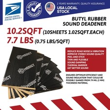 10 SqFt Car Sound Deadener Mat Proofing Thick Insulation Material Dynamax Noise