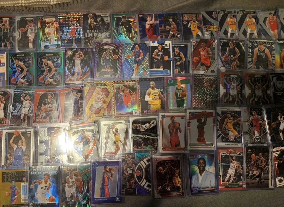 BIG NBA CARD LOT Over 200 Card - RCs / Inserts / Various Years / Sets - Image 3 of 4