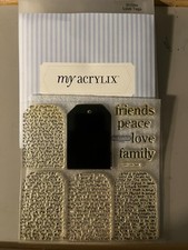 Close to my Heart-My Acrylix Clear Polymer Stamp set-D1084-LOVE TAGS-NEW
