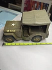 Vintage TONKA Army Jeep G-2-2431 Pressed Steel Military Fold Windshield