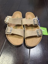 DS Birkenstock Arizona Taupe Unisex Sandals Vegan Size 43 / US 10 NEW No Box