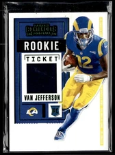 2020 Panini Contenders #RTS-VJE Van Jefferson Rookie Ticket Swatches  MEM 3301D