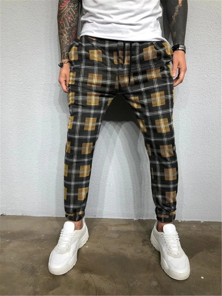 Mens hotsell plaid sweatpants