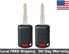 2x New Replacement Key Fob Remote For Select Mitsubishi Vehicles