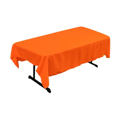 LA Linen Polyester Poplin 60 by 90-Inch Rectangular Tablecloth. Made in USA - Picture 50 of 78