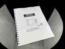 Máquina de coser Singer 132 peso pluma manual de instrucciones reimpresión