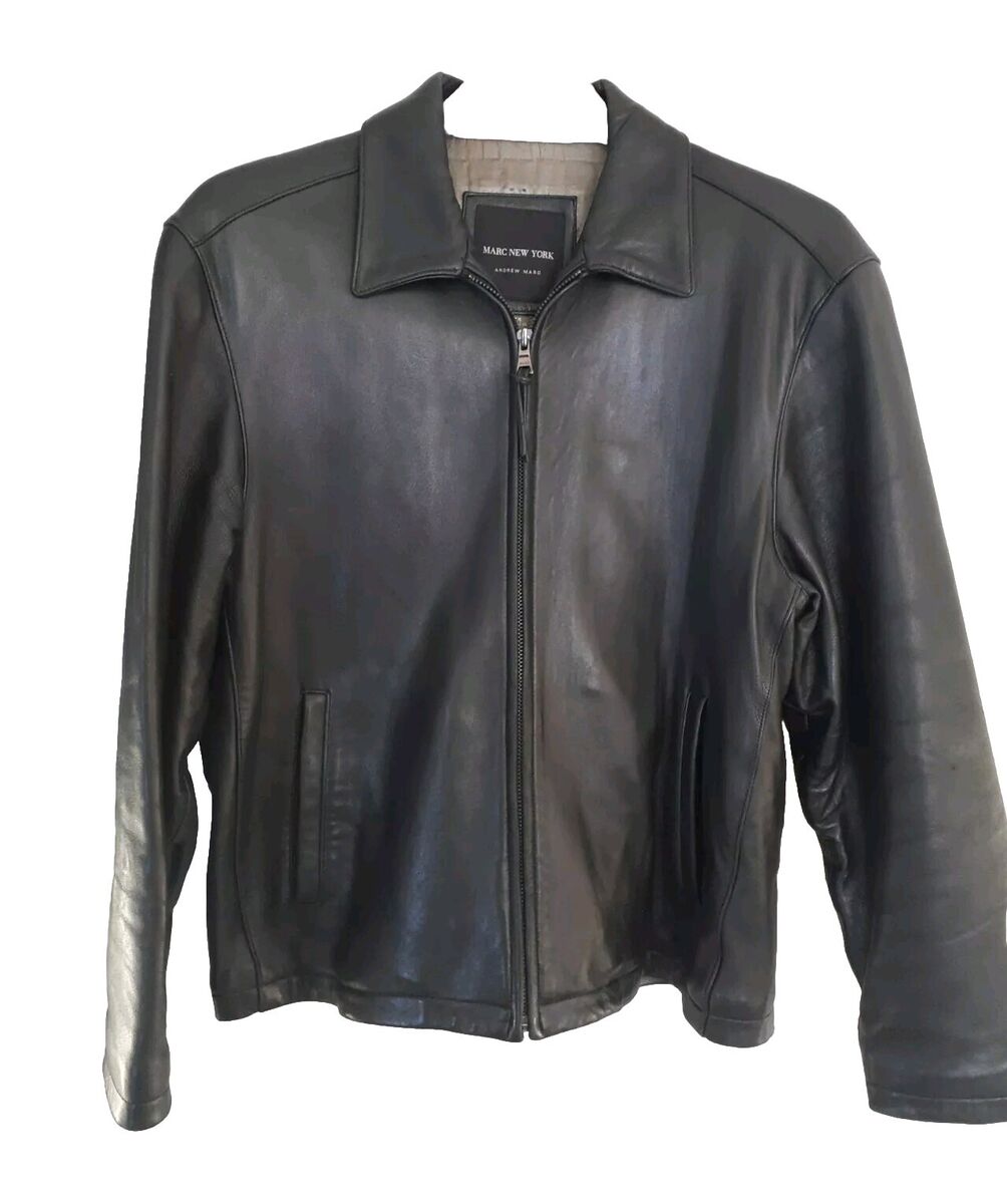 Marc New York Leather Jacket Size M Andrew Marc | eBay Marc New York Leather Jacket Size M Andrew Marc | eBay