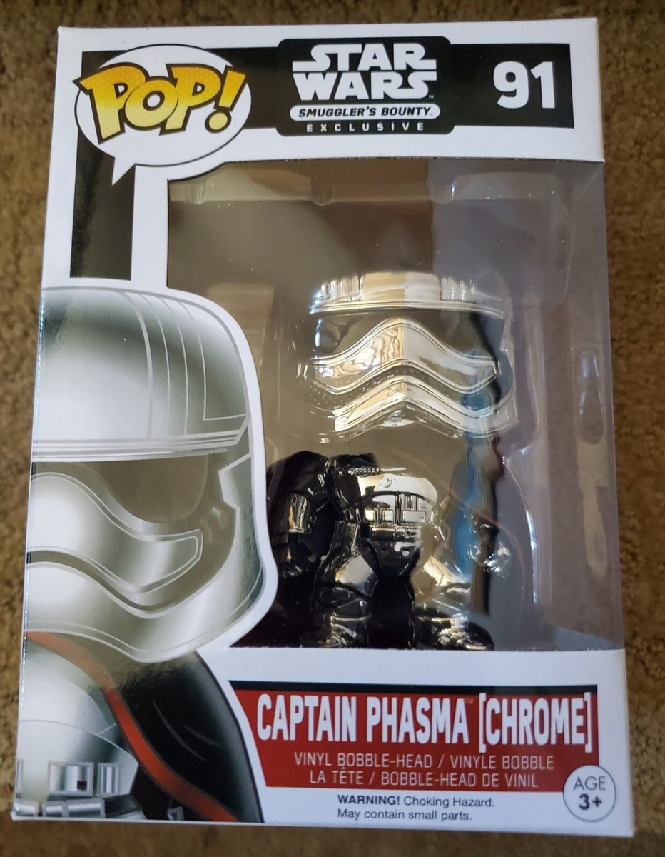 FunkoPop！91 CAPTAIN PHASMA キャプテン　ファズマ FUNKO POP STAR WARS #91 CAPTAIN PHASMA CHROME SMUGGLER'S