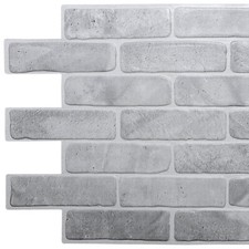 Vintage Grey Brick 3D Wall Panels, in Various Packs