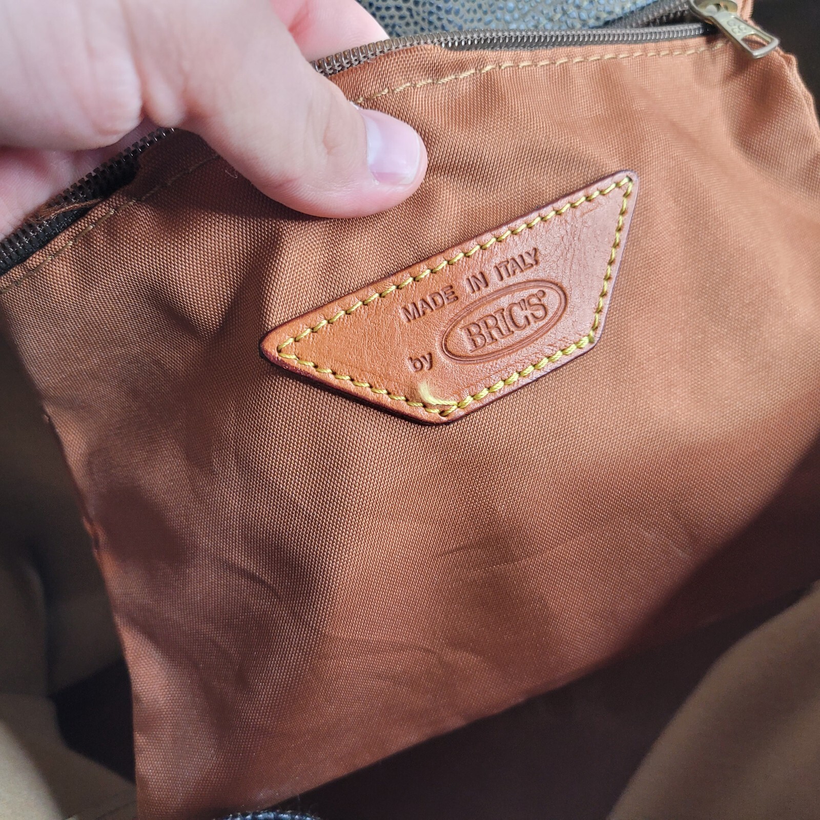 Vintage Brics Leather Luggage With Carry Strap eBay