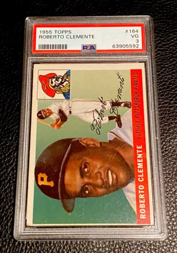 1955 Topps Roberto Clemente Rookie #164 PSA 3 VG Pirates HOF Iconic RC Card