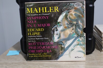 洋楽 invitation to screen and popular music MAHLER SYMPHONY NO. 8 IN E MAJOR EDUARD FLIPSE 2 LP BOX SET