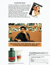 Publicité Advertising 107  1990  Jean- Marc Maniatis coiffeur  shampooing catalo