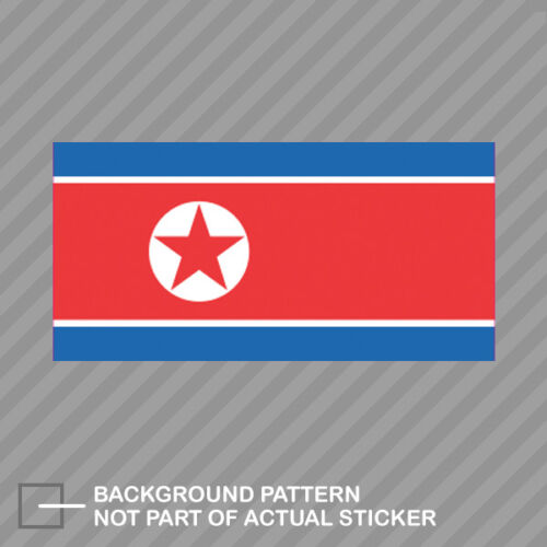 Autocollant drapeau nord-coréen décalcomanie vinyle corée communiste kim jong il - Photo 1 sur 1