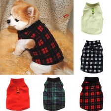 Pet Small Dog Fleece Harness Vest Jumper Sweater Coat Puppy Shirt Jacket     